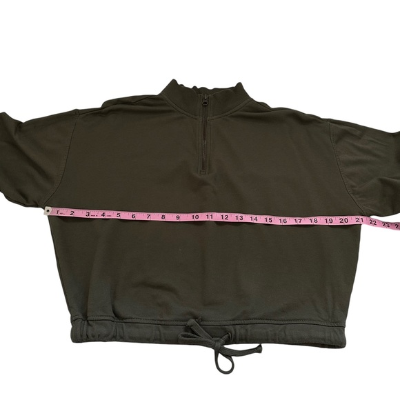Marine Layer | Rory Zip Sweatshirt in Olive Size S - Picture 12 of 13